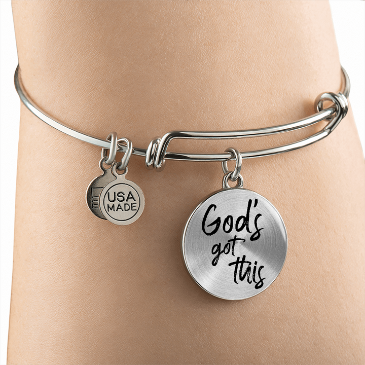 God's Got This Bangle Bracelet - Engravable   Bracelets Joy & Country