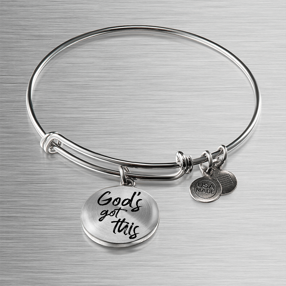 God's Got This Bangle Bracelet - Engravable   Bracelets Joy & Country