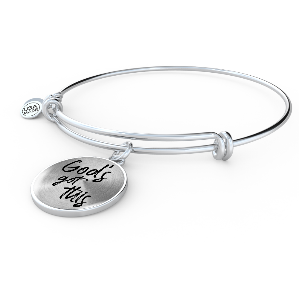 God's Got This Bangle Bracelet - Engravable   Bracelets Joy & Country