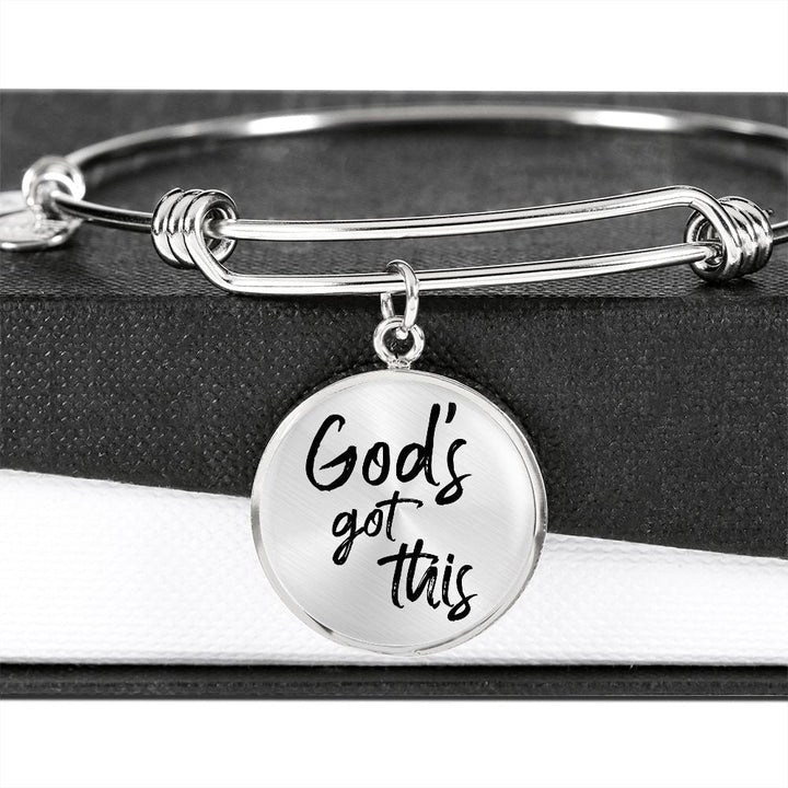 God's Got This Bangle Bracelet - Engravable   Bracelets Joy & Country