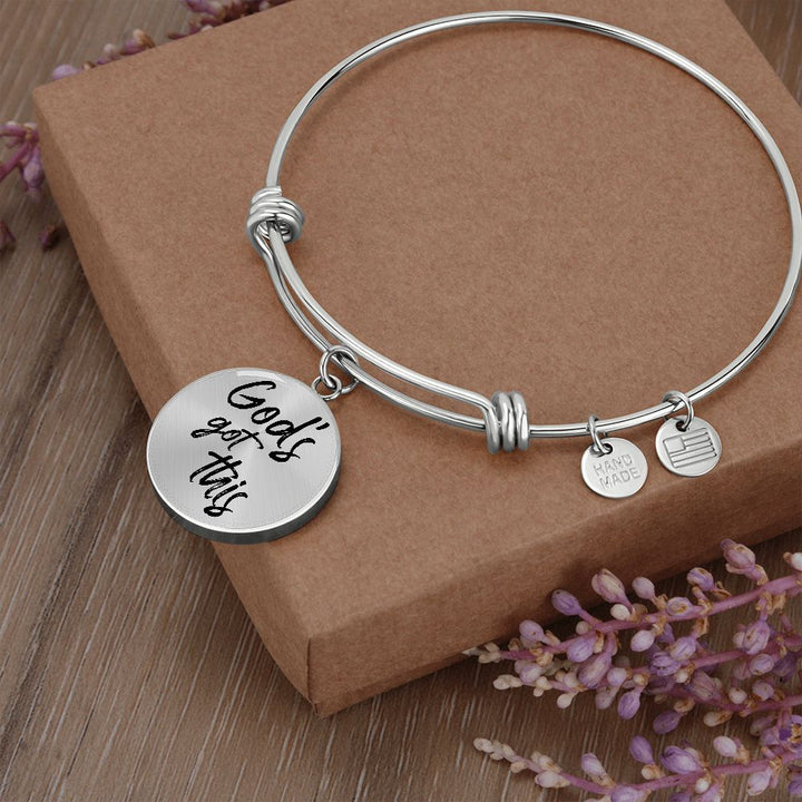 God's Got This Bangle Bracelet - Engravable   Bracelets Joy & Country