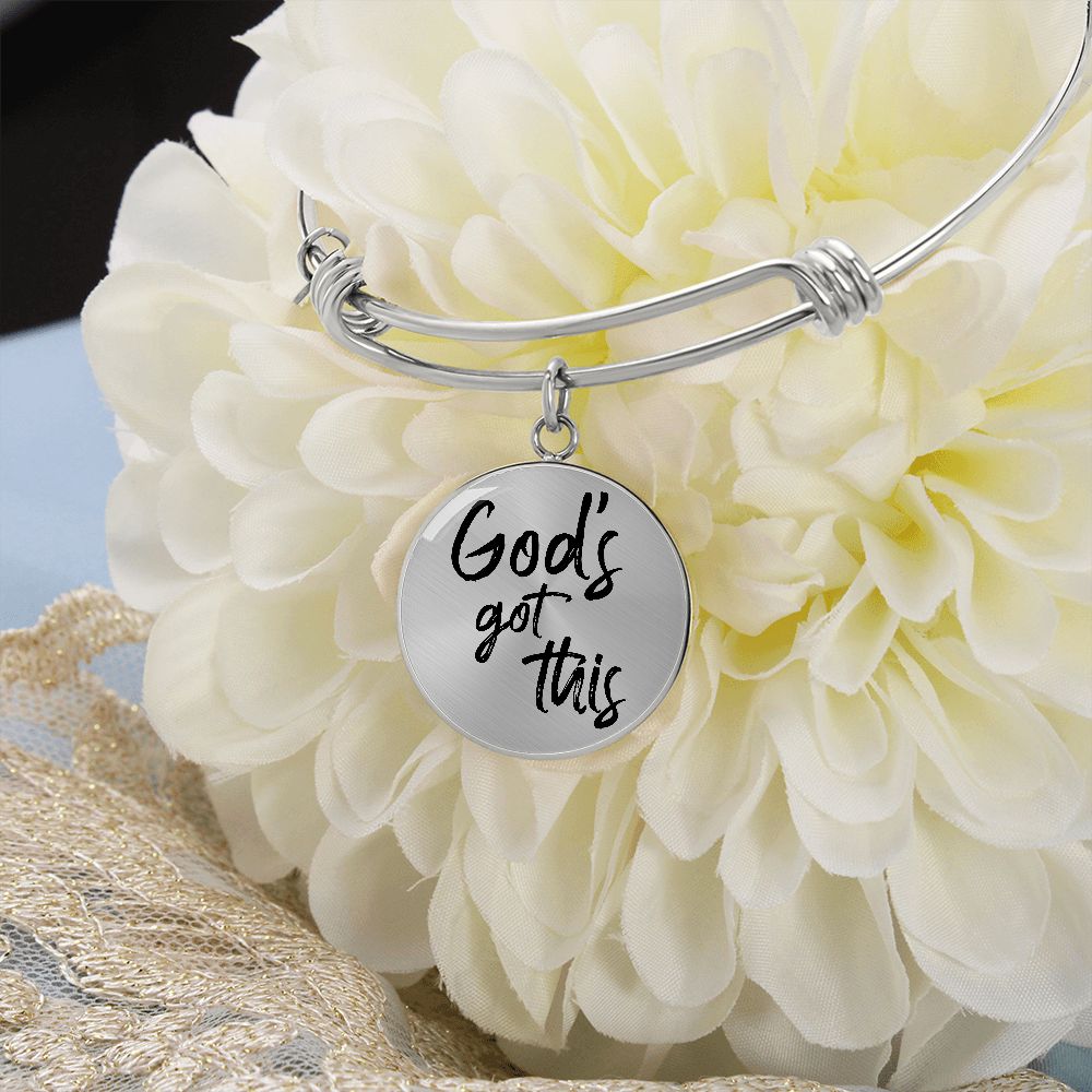 God's Got This Bangle Bracelet - Engravable   Bracelets Joy & Country