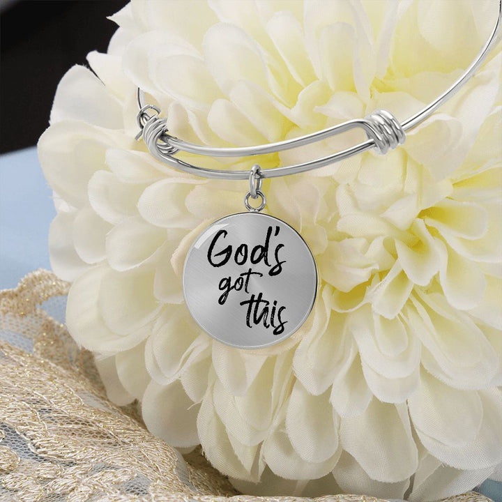 God's Got This Bangle Bracelet - Engravable   Bracelets Joy & Country