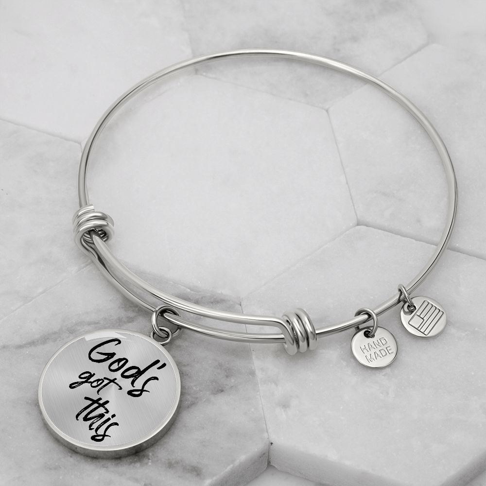 God's Got This Bangle Bracelet - Engravable   Bracelets Joy & Country