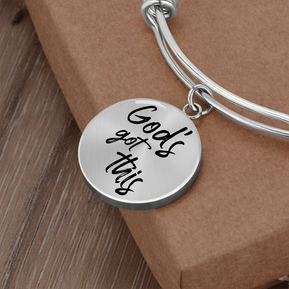 God's Got This Bangle Bracelet - Engravable   Bracelets Joy & Country