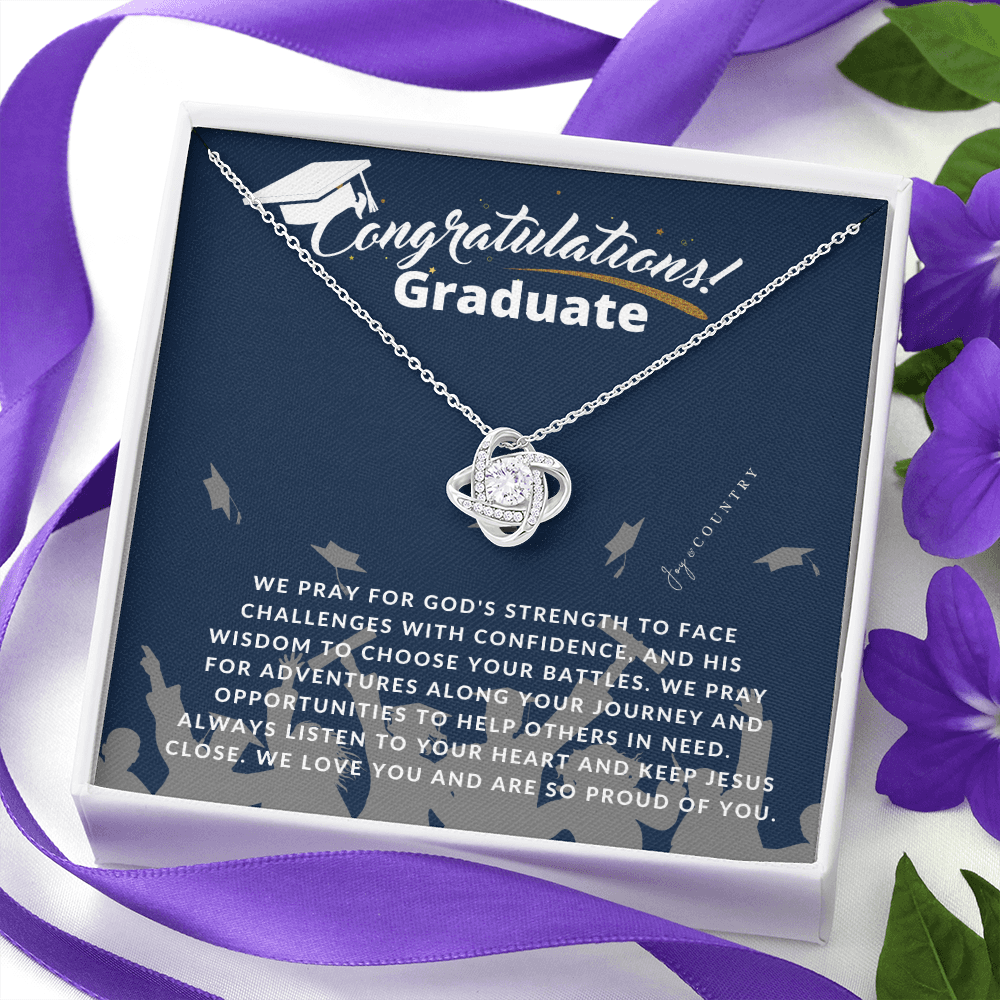 Congratulations Graduate - Love Knot Necklace - Joy & Country