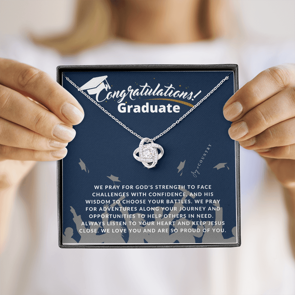 Congratulations Graduate - Love Knot Necklace - Joy & Country