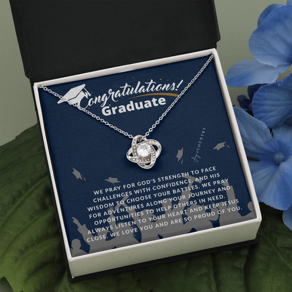 Congratulations Graduate - Love Knot Necklace - Joy & Country