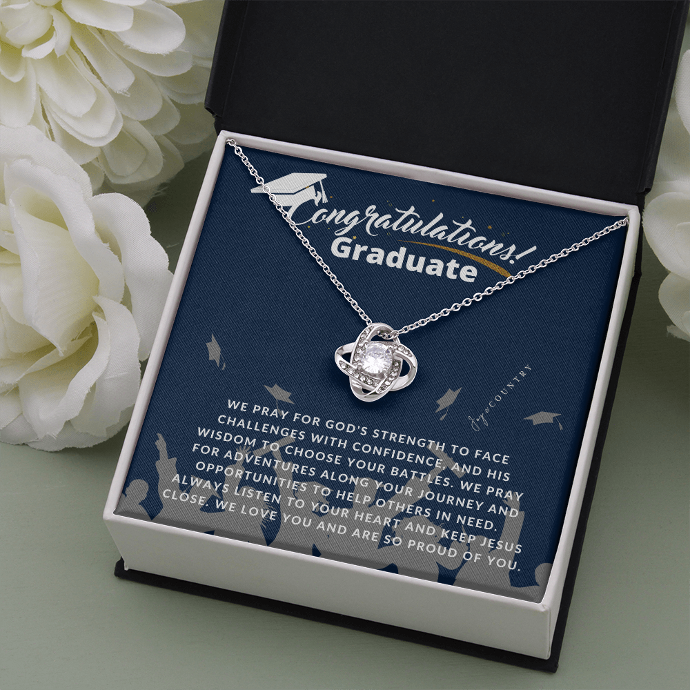 Congratulations Graduate - Love Knot Necklace - Joy & Country