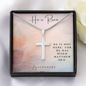 He is Risen Stainless Steel Cross Necklace - Joy & Country