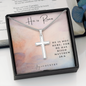 He is Risen Stainless Steel Cross Necklace - Joy & Country
