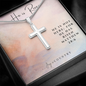 He is Risen Stainless Steel Cross Necklace - Joy & Country