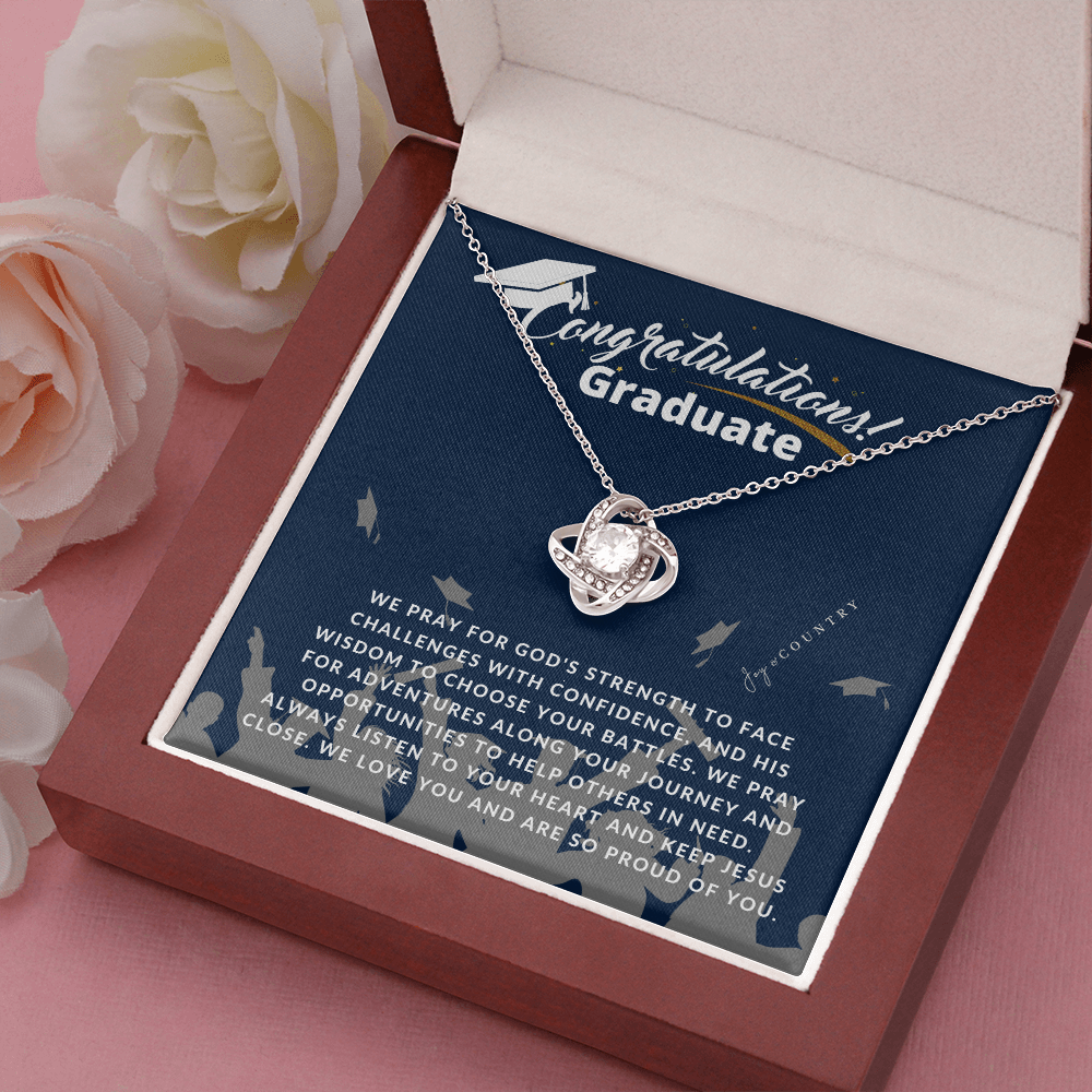 Congratulations Graduate - Love Knot Necklace - Joy & Country