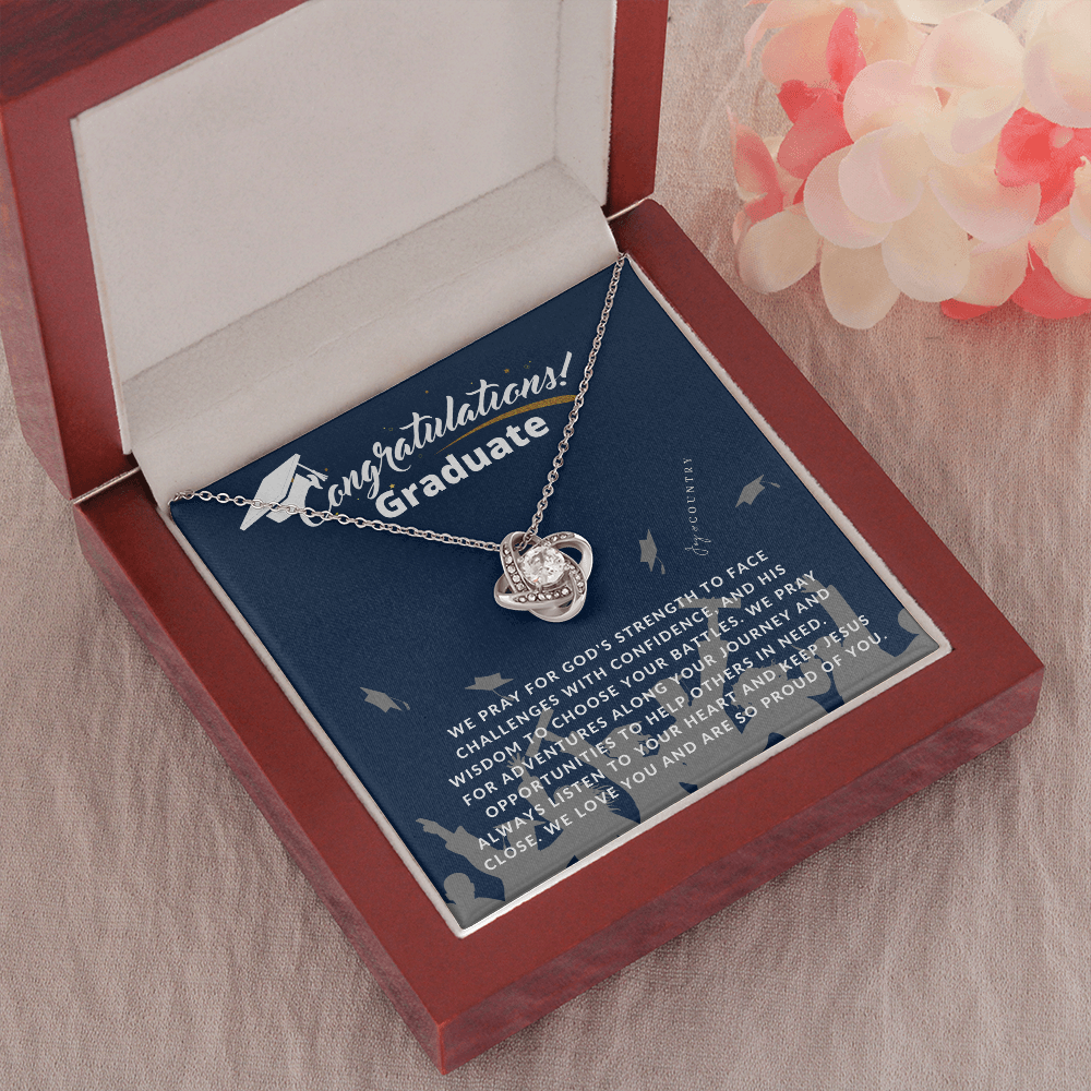 Congratulations Graduate - Love Knot Necklace - Joy & Country