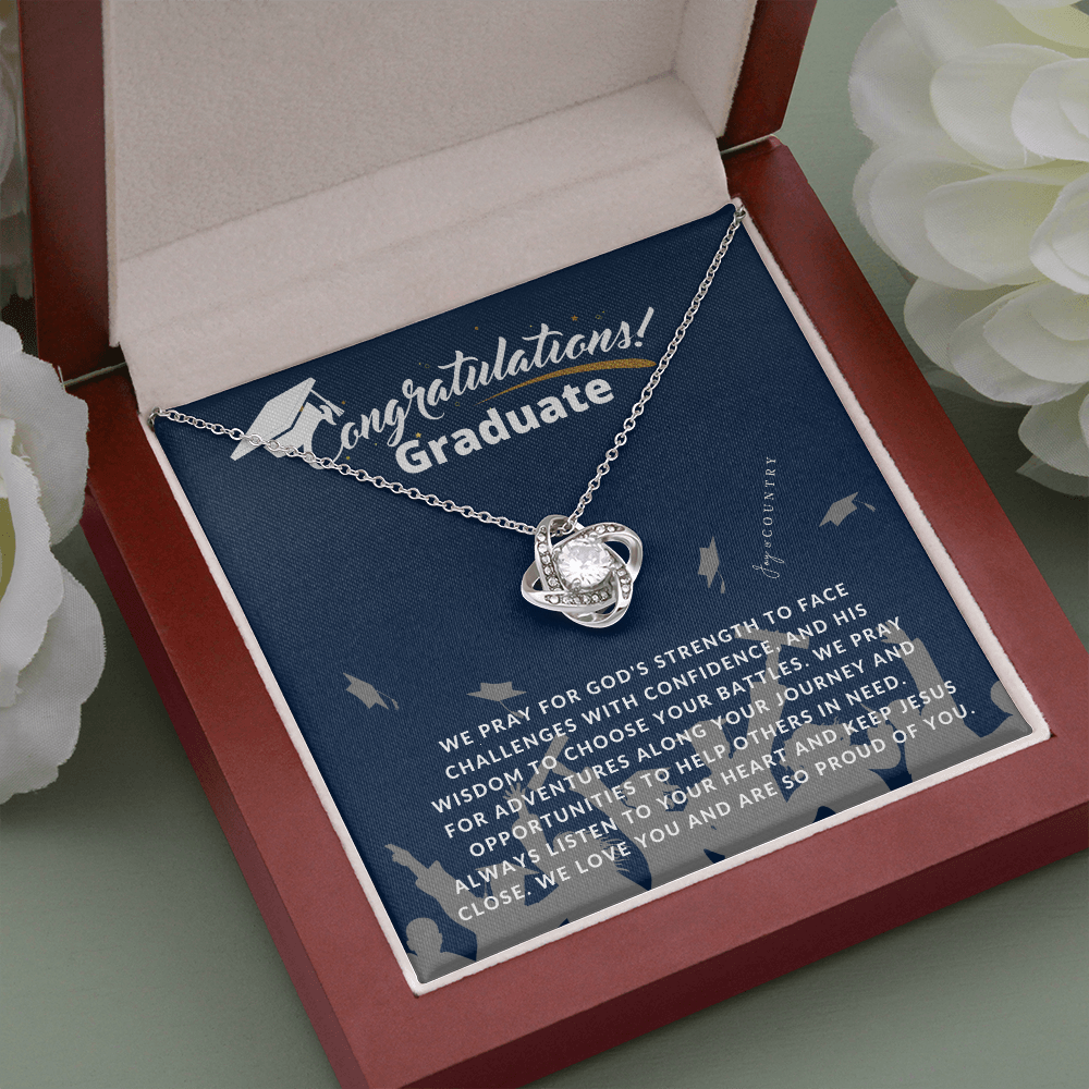 Congratulations Graduate - Love Knot Necklace - Joy & Country