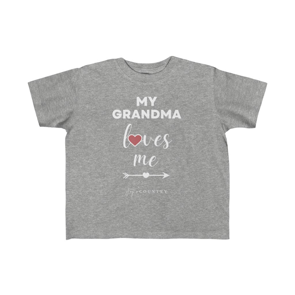 My Grandma Loves Me - Toddler Crew-Neck Tee (2T - 6T) - Joy & Country