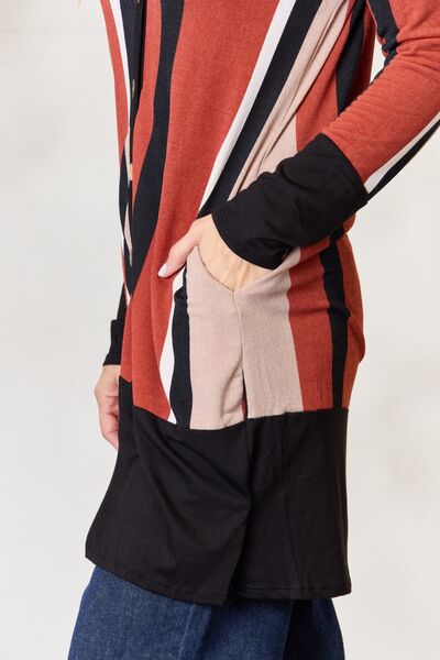 Own It Striped Button-Up Cardigan