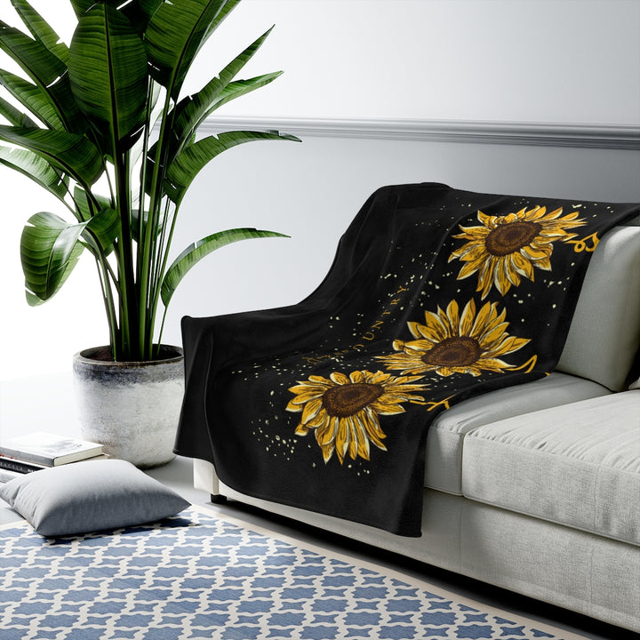 Faith, Hope & Love Sunflowers Blanket - 3 sizes