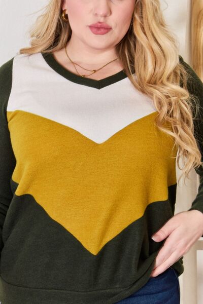 Perfectly Polished Colorblock Blouse