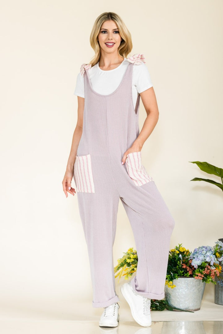 Play It Up Ribbed Jumpsuit (3 Colors)