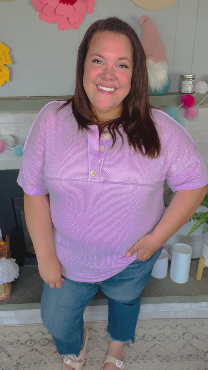 Lilac Two-Tone Top
