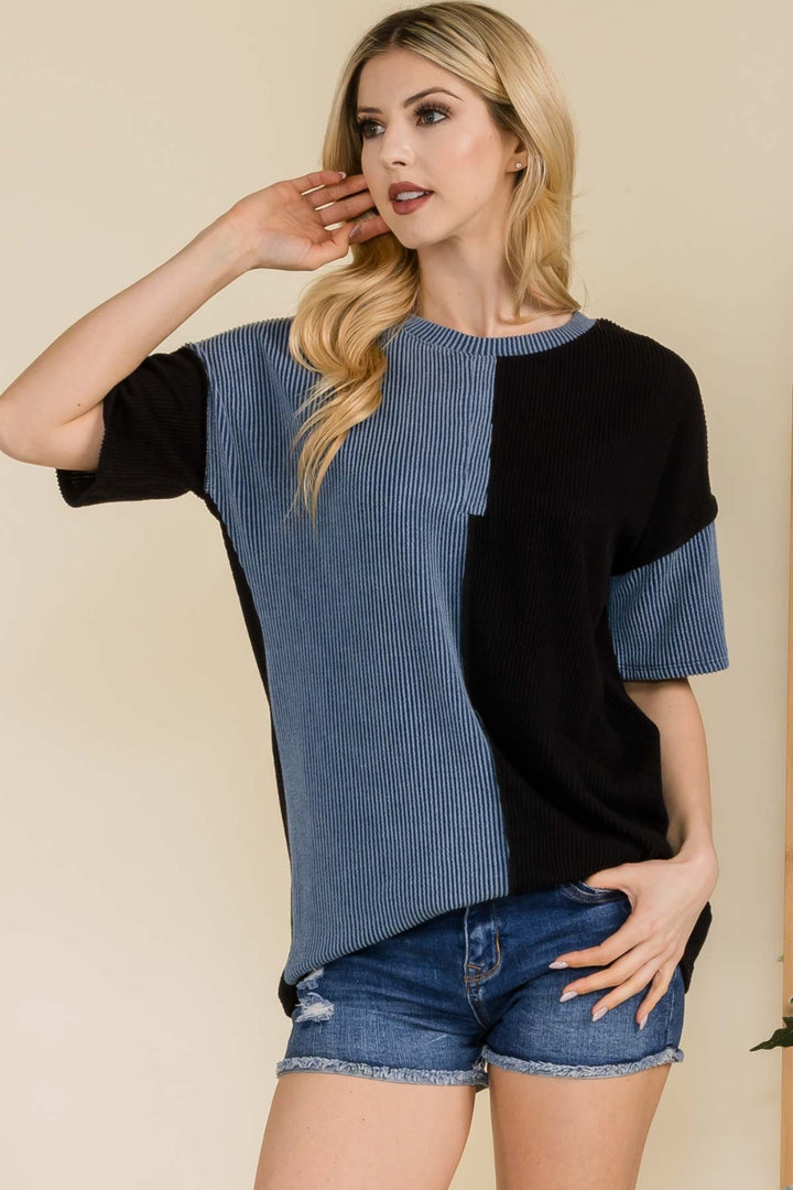 Casual Chic Ribbed Top (4 Colors)