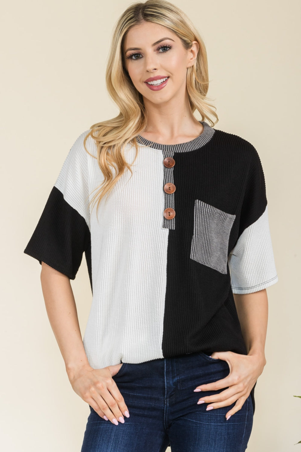 Wait For It Ribbed Top - Joy & Country