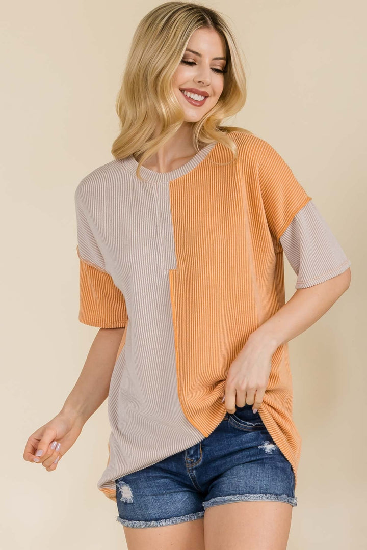 Casual Chic Ribbed Top (4 Colors)