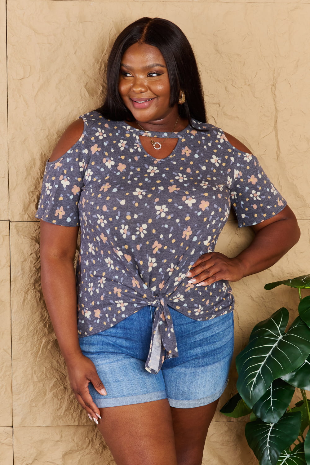 Taking A Chance Floral-Print Top